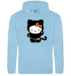 Мужская толстовка (худи) Hello Kitty cat costume Голубой фото