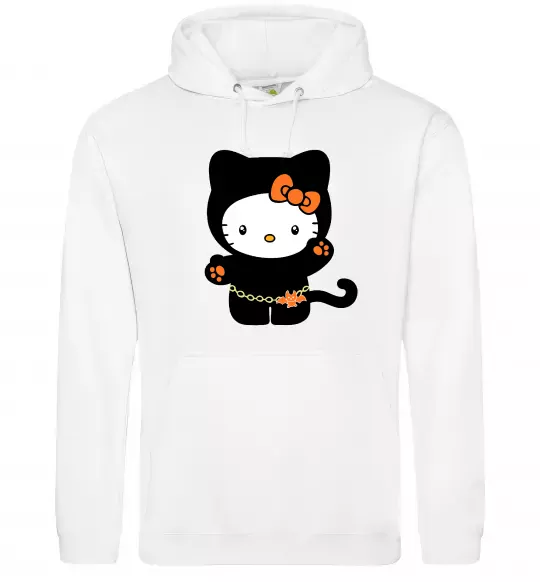Женская толстовка (худи) Hello Kitty cat costume Белый фото