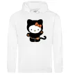 Женская толстовка (худи) Hello Kitty cat costume Белый фото
