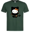 Чоловіча футболка Hello Kitty cat costume Темно-зелений фото