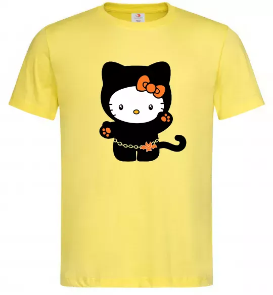Чоловіча футболка Hello Kitty cat costume Лимонний фото