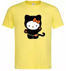 Чоловіча футболка Hello Kitty cat costume Лимонний фото