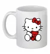 Чашка керамічна Hello kitty with bear Білий фото
