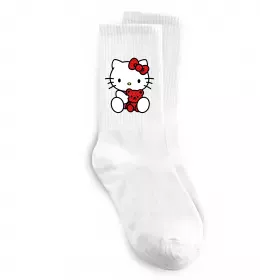 Шкарпетки Hello kitty phone Білий фото