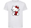 Детская футболка Hello kitty with bear Белый фото