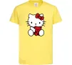 Детская футболка Hello kitty with bear Лимонный фото