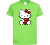 Детская футболка Hello kitty with bear Лаймовый фото