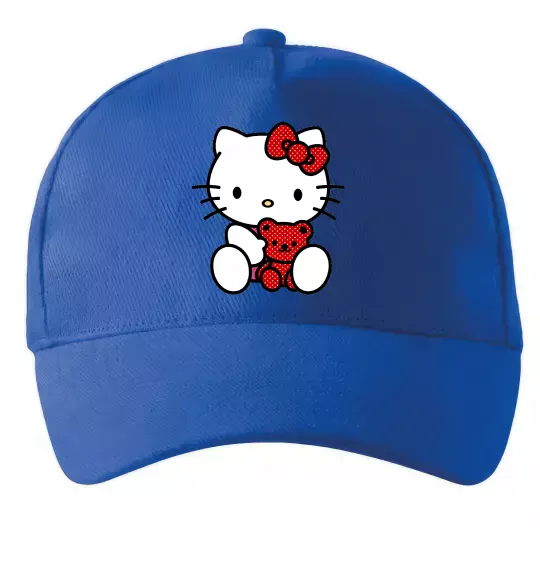 Кепка Hello kitty with bear Ярко-синий фото