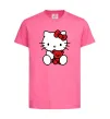 Дитяча футболка Hello kitty with bear Яскраво-рожевий фото
