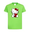 Дитяча футболка Hello kitty with bear Лаймовий фото