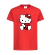 Дитяча футболка Hello kitty with bear Червоний фото