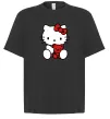 Футболка Оверсайз Hello kitty with bear Черный фото