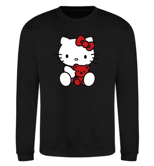 Світшот Hello kitty with bear Чорний фото