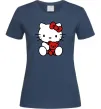Жіноча футболка Hello kitty with bear Темно-синій фото