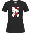 Жіноча футболка Hello kitty with bear Чорний фото