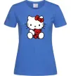Жіноча футболка Hello kitty with bear Яскраво-синій фото