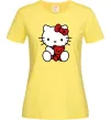 Жіноча футболка Hello kitty with bear Лимонний фото