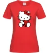 Жіноча футболка Hello kitty with bear Червоний фото