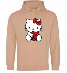 Мужская толстовка (худи) Hello kitty phone Черный фото