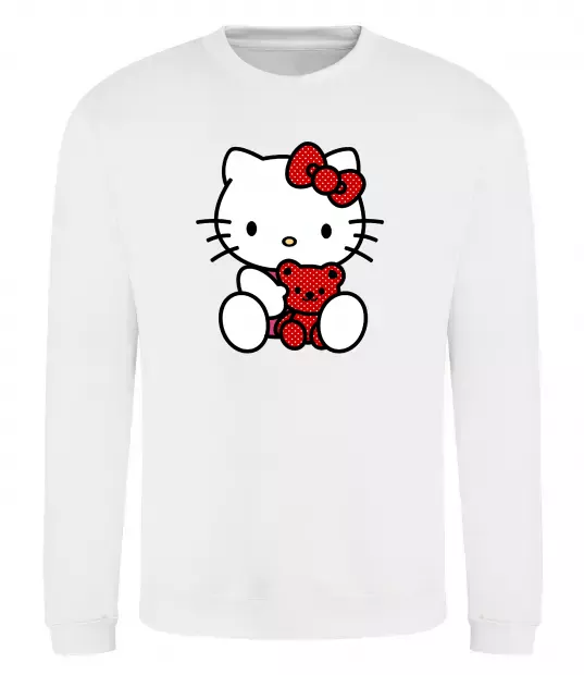 Свитшот Hello kitty with bear Белый фото