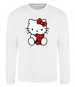 Свитшот Hello kitty with bear Белый фото