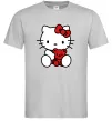 Чоловіча футболка Hello kitty with bear Сірий фото