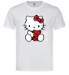 Чоловіча футболка Hello kitty with bear Білий фото
