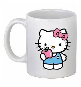Чашка керамическая Hello kitty with apple