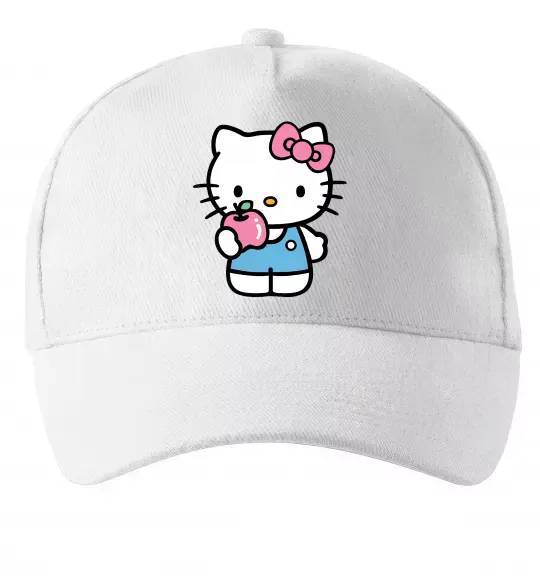 Кепка Hello kitty with apple Белый фото