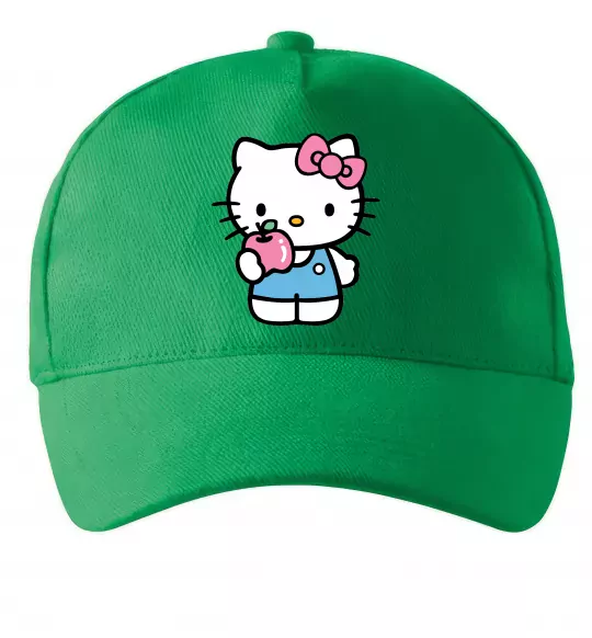 Кепка Hello kitty with apple Зеленый фото