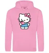 Жіноча толстовка (худі) Hello kitty with apple Рожевий фото