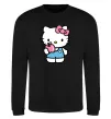 Світшот Hello kitty with apple Чорний фото