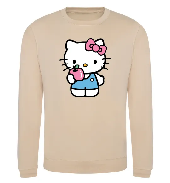 Світшот Hello kitty with apple Пісочний фото
