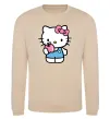 Світшот Hello kitty with apple Пісочний фото