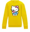 Детский Свитшот Hello kitty with apple Солнечно желтый фото
