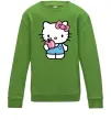 Детский Свитшот Hello kitty with apple Лаймовый фото