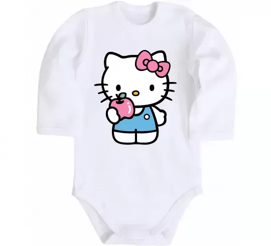 Детский боди Hello kitty with apple Белый фото