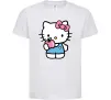 Детская футболка Hello kitty with apple Белый фото