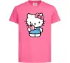 Детская футболка Hello kitty with apple Ярко-розовый фото