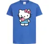 Детская футболка Hello kitty with apple Ярко-синий фото