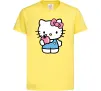 Детская футболка Hello kitty with apple Лимонный фото