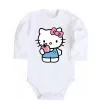 Дитячий бодік Hello kitty with apple Білий фото