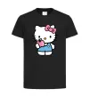 Дитяча футболка Hello kitty with apple Чорний фото
