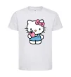 Дитяча футболка Hello kitty with apple Білий фото