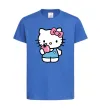 Дитяча футболка Hello kitty with apple Яскраво-синій фото