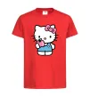 Дитяча футболка Hello kitty with apple Червоний фото
