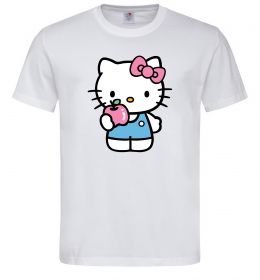 Чоловіча футболка Hello kitty with apple