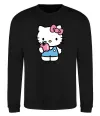 Свитшот Hello kitty with apple Черный фото