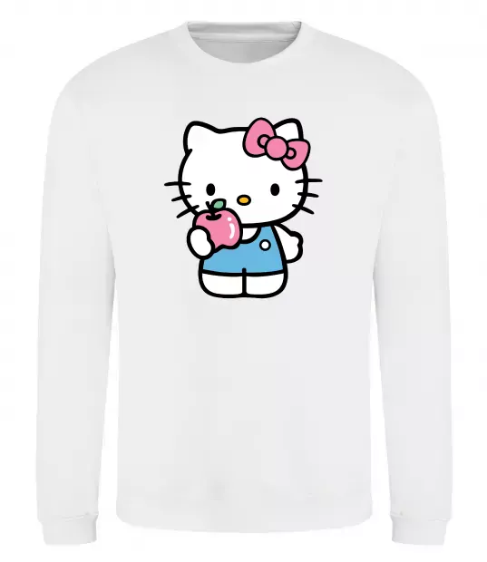 Свитшот Hello kitty with apple Белый фото