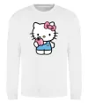 Свитшот Hello kitty with apple Белый фото